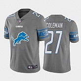 Nike Lions 27 Justin Coleman Gray Team Big Logo Vapor Untouchable Limited Jersey Dzhi,baseball caps,new era cap wholesale,wholesale hats